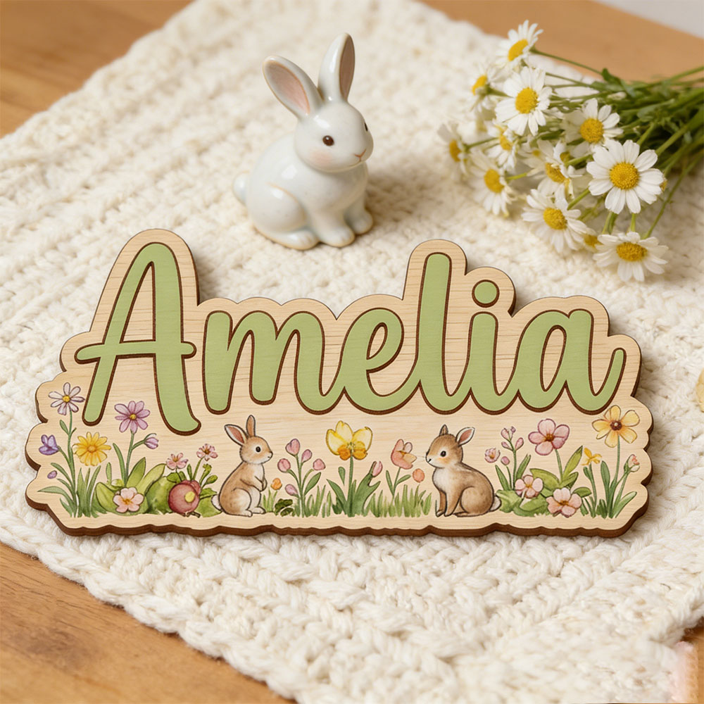 Personalized  'Two Bunnies Wil - Nursery recension och pris