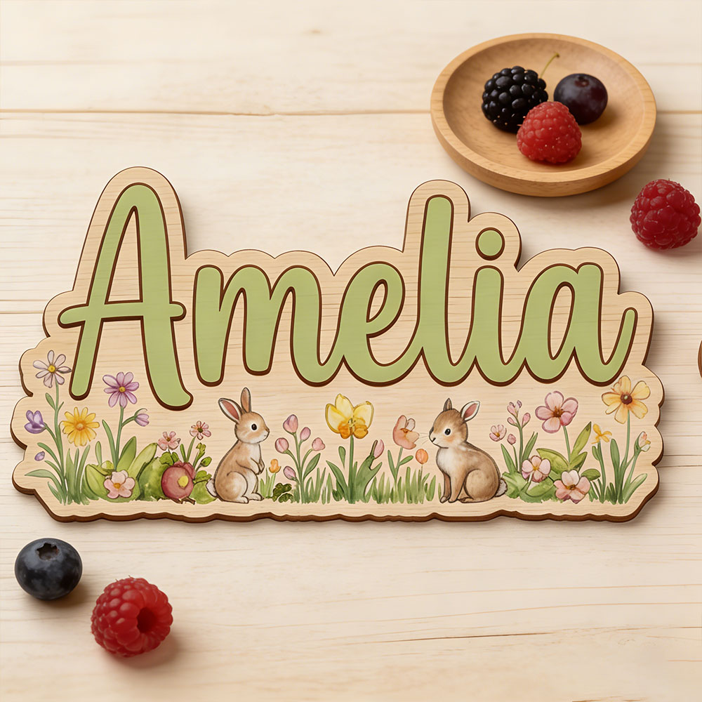 Personalized  'Two Bunnies Wil - Nursery recension och pris