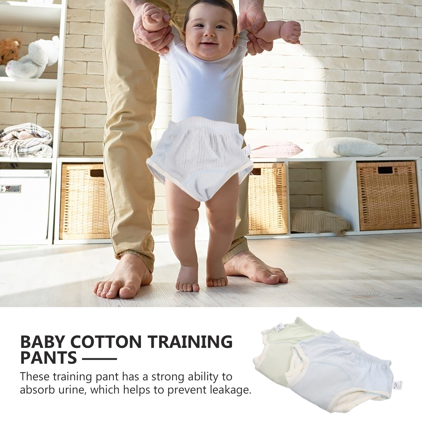 2Pcs Premium Cotton Training P - Toddler Training Pants Leak Proof recension och pris