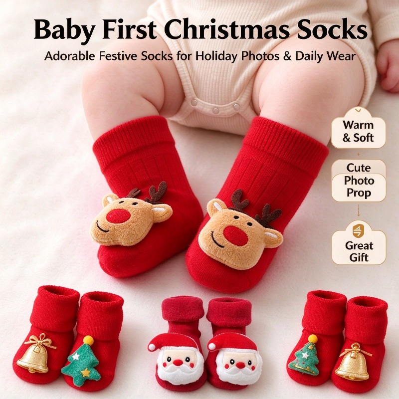 Kids Children Socks for Girls  - Unisex Baby Socks Non Slip recension och pris