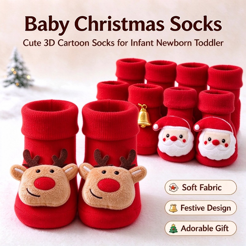 Kids Children Socks for Girls  - Unisex Baby Socks Non Slip recension och pris