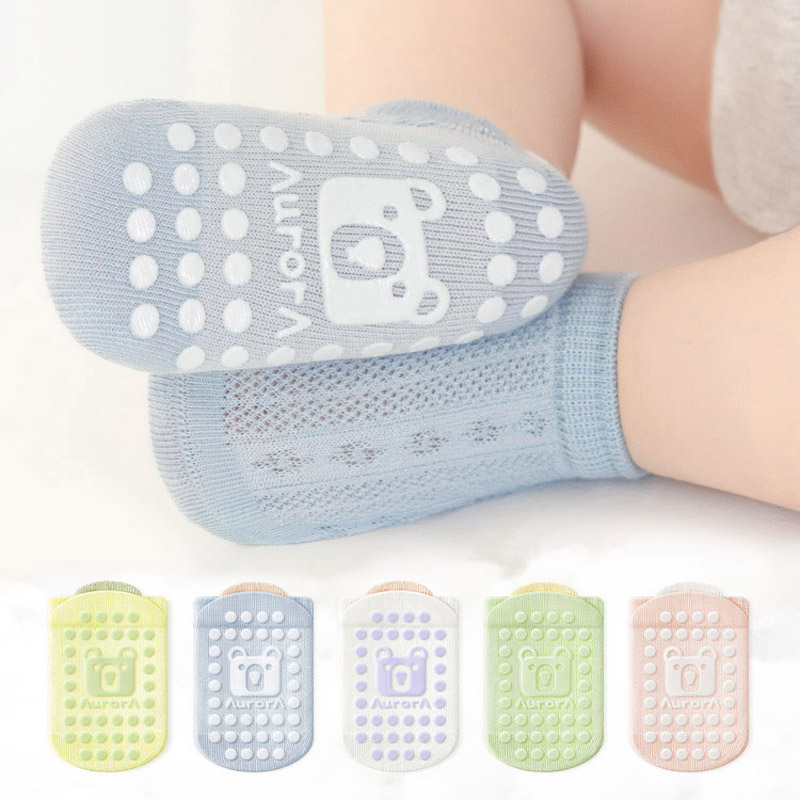 5 Pairs Kids Non-Slip Socks Cu - Unisex Baby Socks Non Slip recension och pris