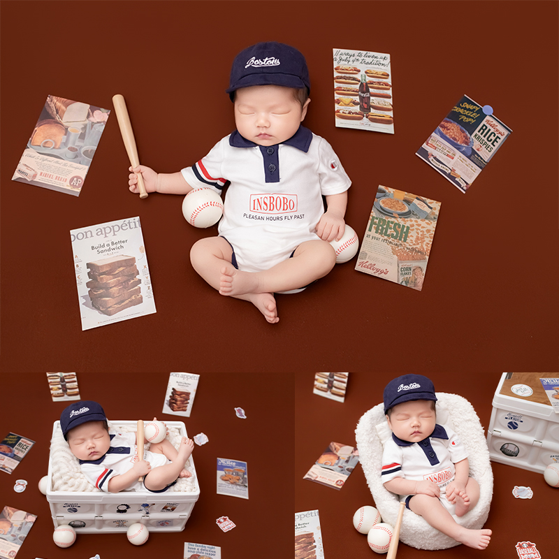 Sport Baseball Theme Newborn B - Infant Photography Props Outfit recension och pris